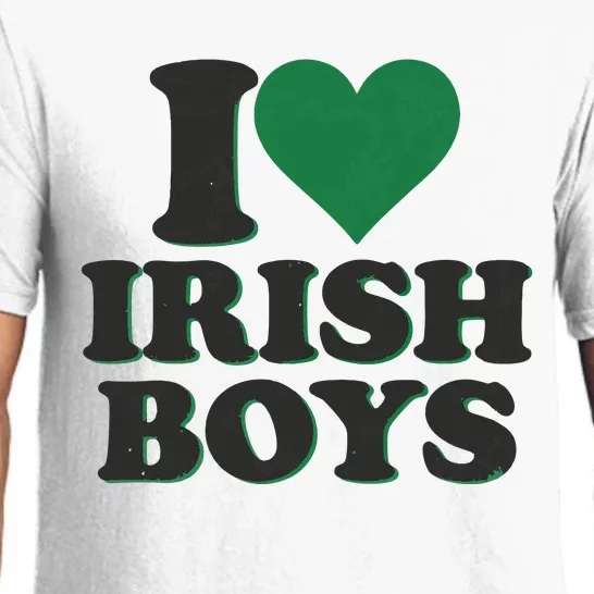 I Love Irish Boy I Heart Irish Funny St Patricks Day Pajama Set