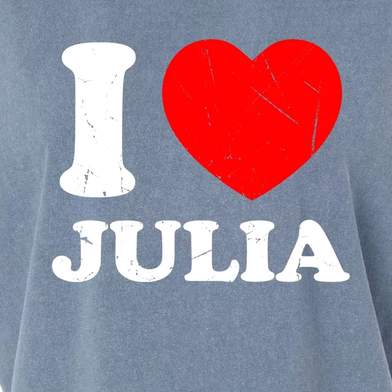 I Love Julia Garment-Dyed Women's Muscle Tee