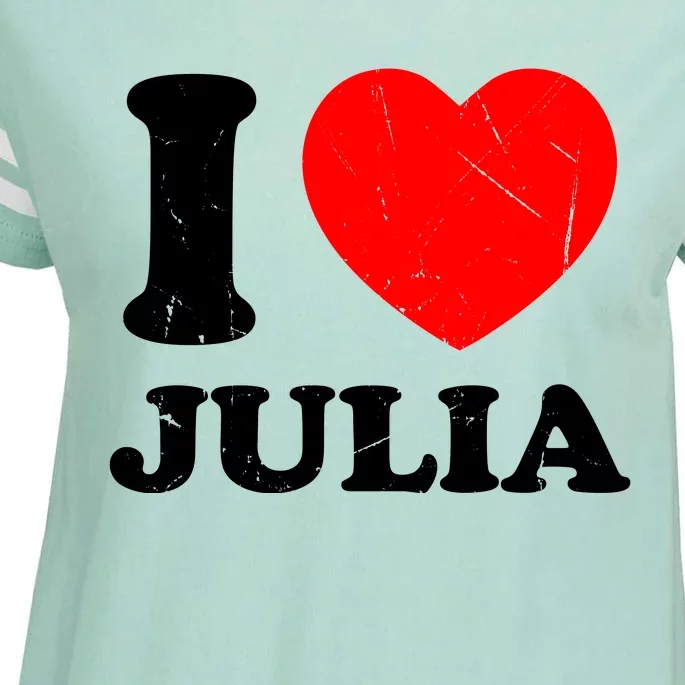 I Love Julia Enza Ladies Jersey Football T-Shirt