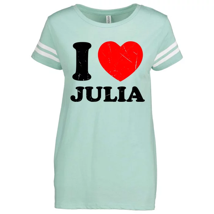 I Love Julia Enza Ladies Jersey Football T-Shirt