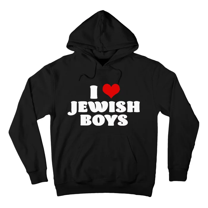 I Love Jewish Red Heart Hanukkah Hoodie