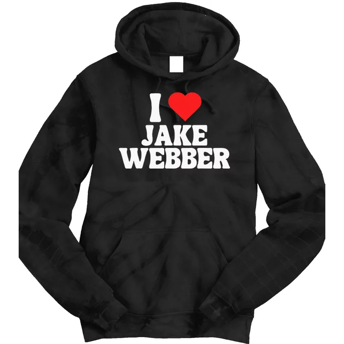 I Love Jake Webber I Heart Jake Webber Tie Dye Hoodie