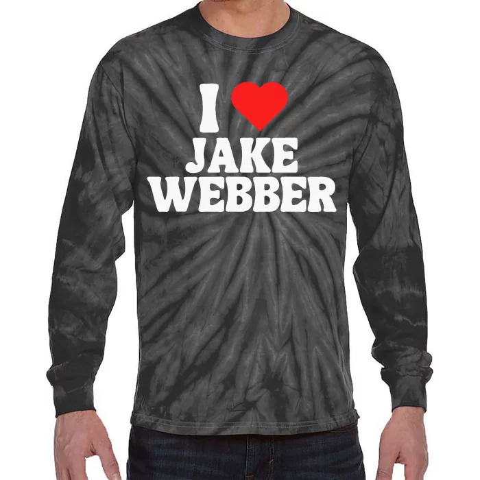 I Love Jake Webber I Heart Jake Webber Tie-Dye Long Sleeve Shirt