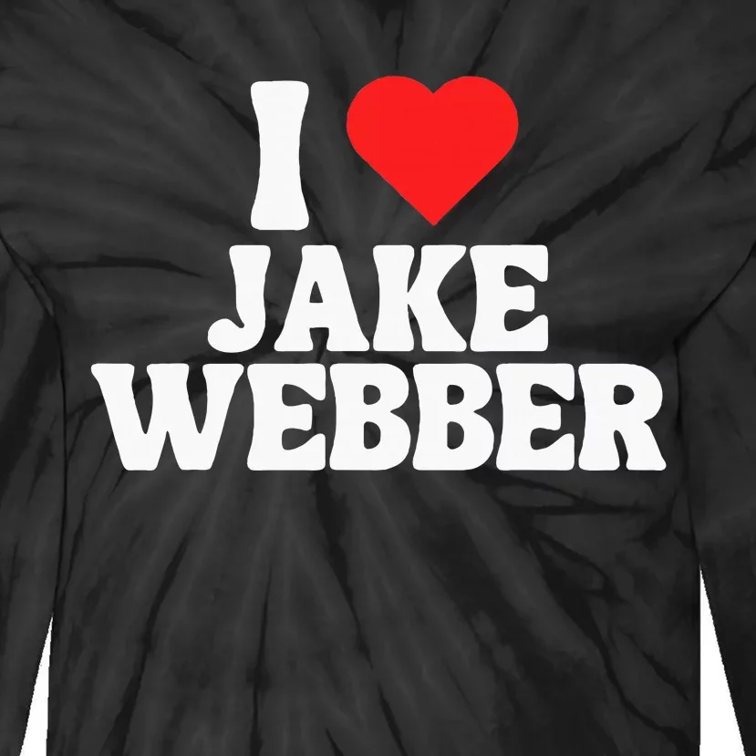 I Love Jake Webber I Heart Jake Webber Tie-Dye Long Sleeve Shirt