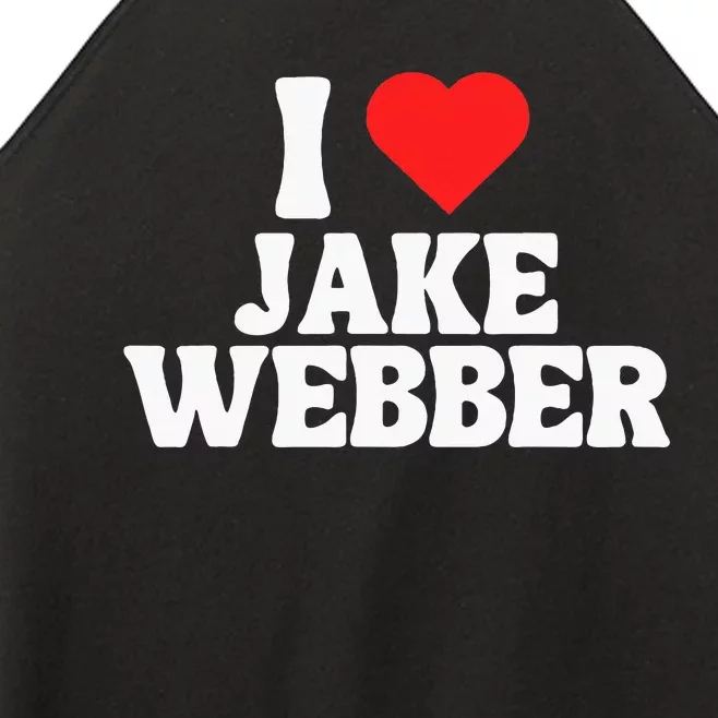 I Love Jake Webber I Heart Jake Webber Women’s Perfect Tri Rocker Tank