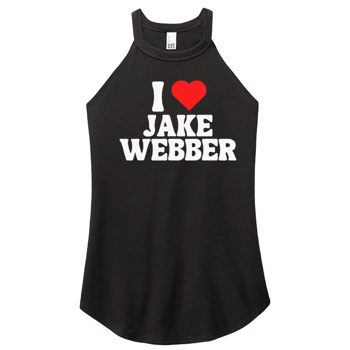 I Love Jake Webber I Heart Jake Webber Women’s Perfect Tri Rocker Tank