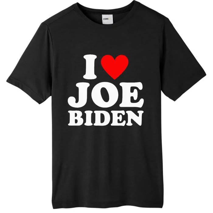 I Love Joe Biden Heart ChromaSoft Performance T-Shirt