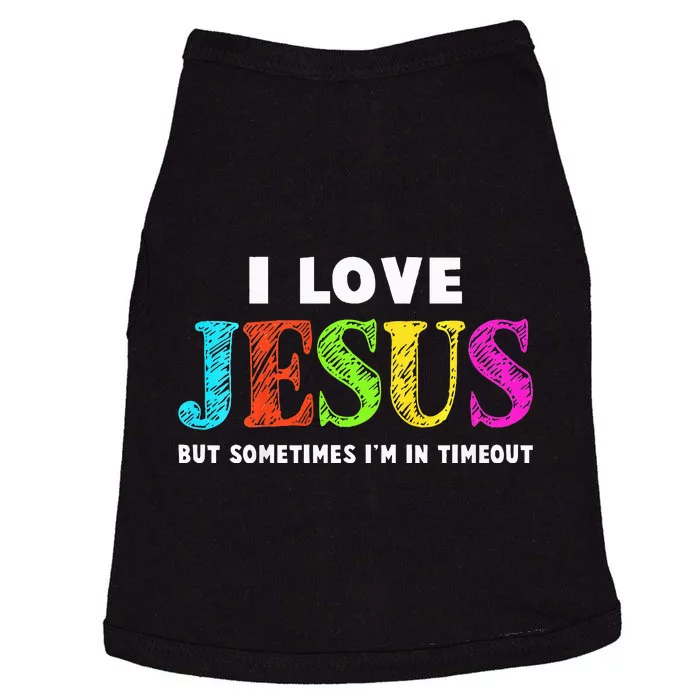 I Love Jesus Christian Faith Gifts Cute Doggie Tank