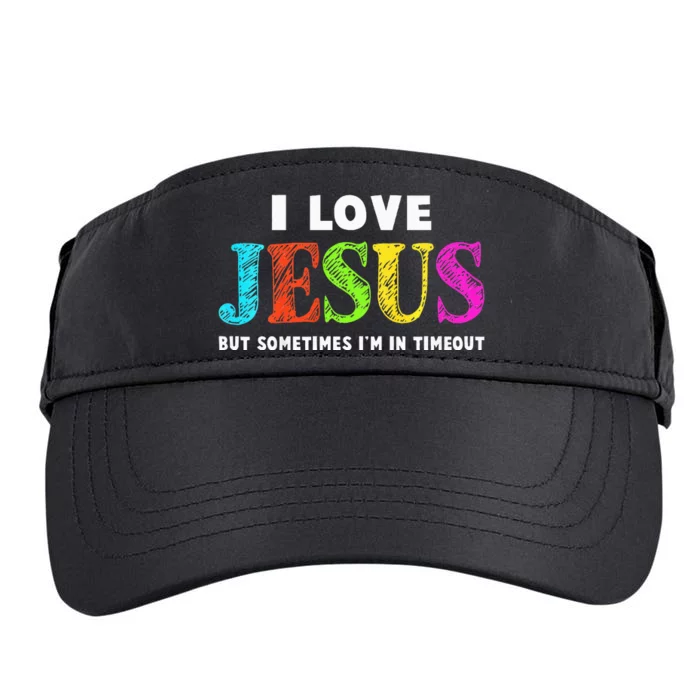 I Love Jesus Christian Faith Gifts Cute Adult Drive Performance Visor