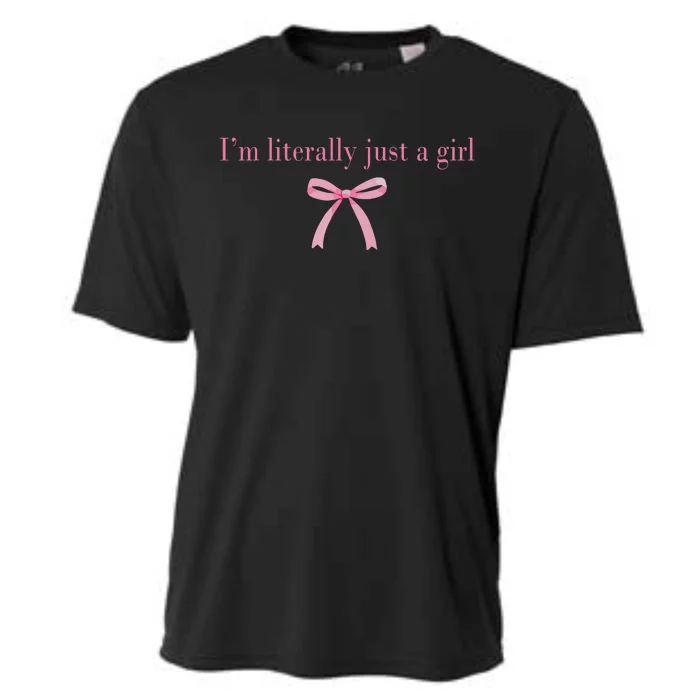 Im Literally Just A Girl Sad Hamster Meme Cooling Performance Crew T-Shirt