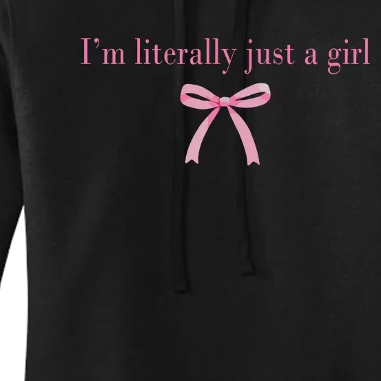 Im Literally Just A Girl Sad Hamster Meme Women's Pullover Hoodie