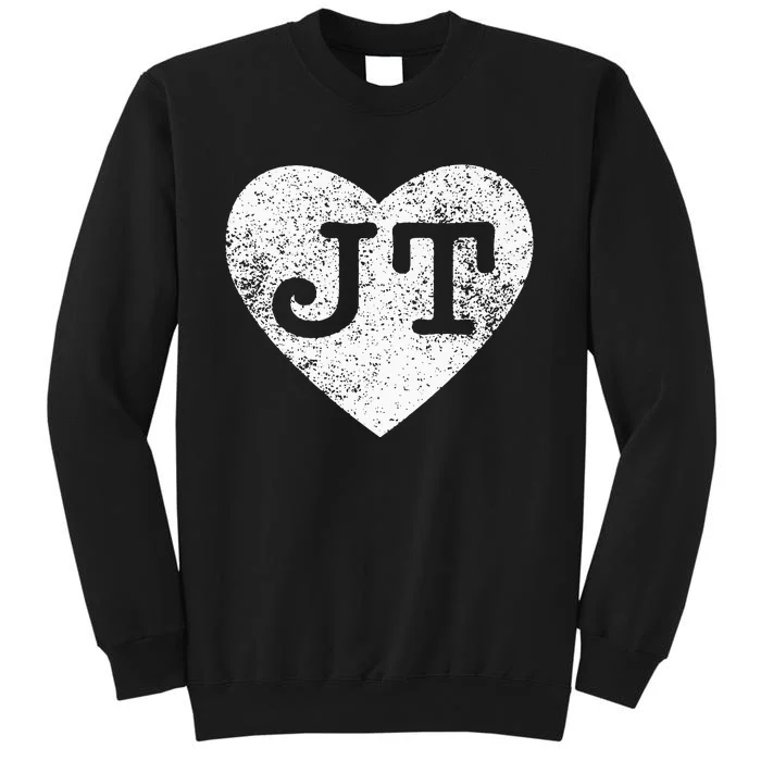 I Love JT Vintage Heart Tall Sweatshirt