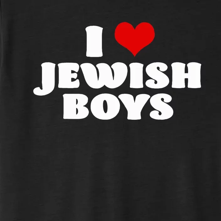 I Love Jewish Red Heart Hanukkah ChromaSoft Performance T-Shirt