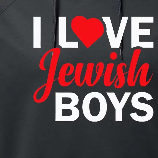 I Love Jewish Performance Fleece Hoodie