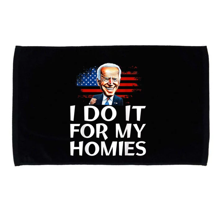 I Love Joe Biden Pro President American Flag Funny Patriotic Microfiber Hand Towel