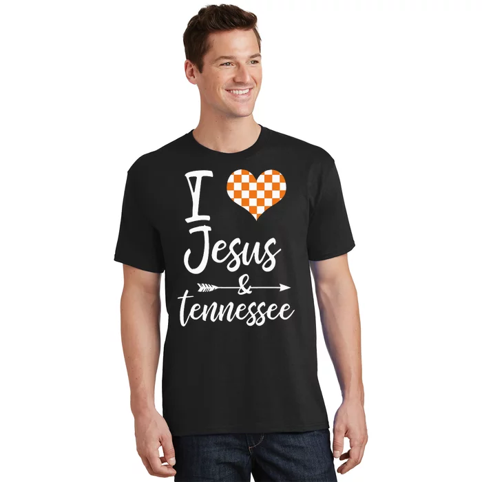 I Love Jesus And Tennessee Orange T-Shirt