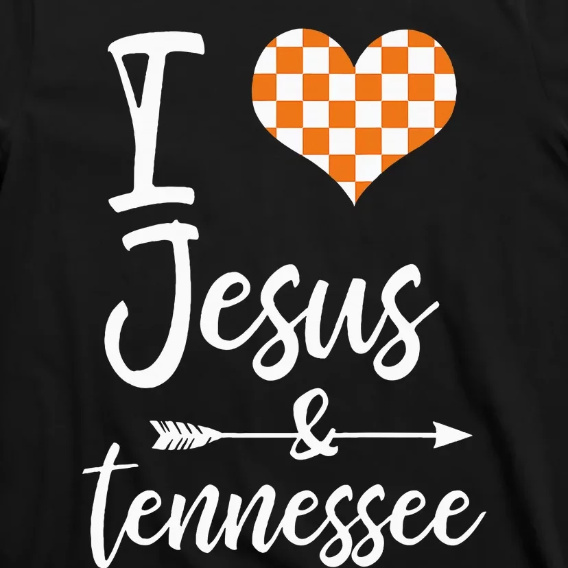 I Love Jesus And Tennessee Orange T-Shirt