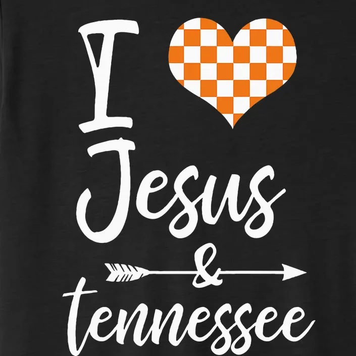 I Love Jesus And Tennessee Orange ChromaSoft Performance T-Shirt