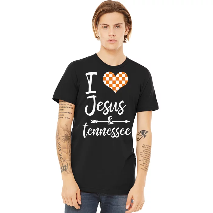 I Love Jesus And Tennessee Orange Premium T-Shirt