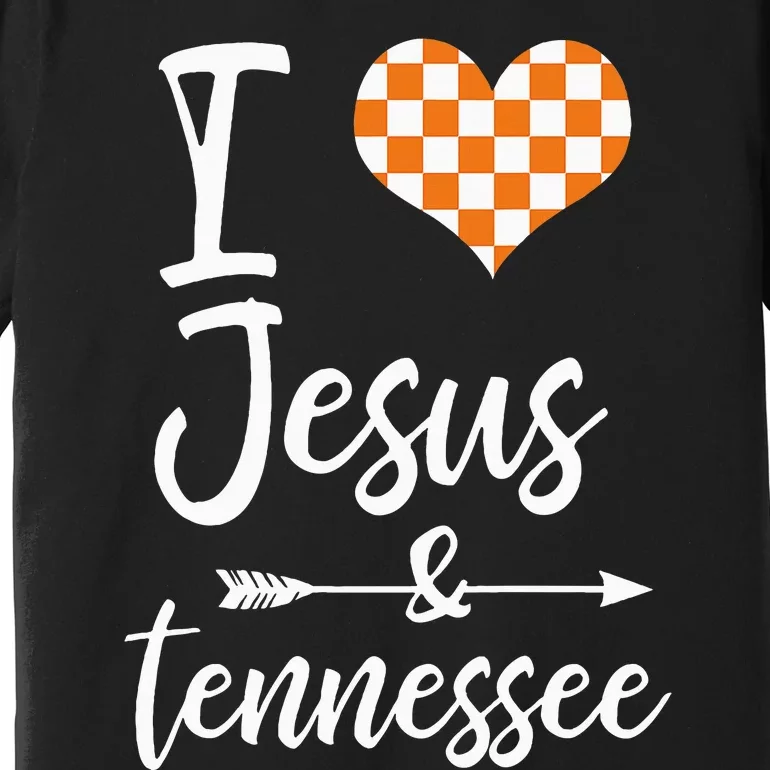 I Love Jesus And Tennessee Orange Premium T-Shirt