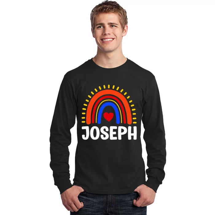 I Love Joseph Cute Joseph Rainbow Long Sleeve Shirt