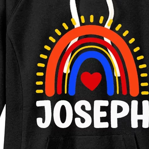 I Love Joseph Cute Joseph Rainbow Women's Fleece Hoodie