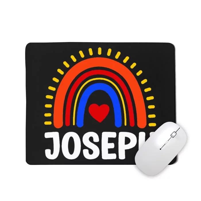 I Love Joseph Cute Joseph Rainbow Mousepad