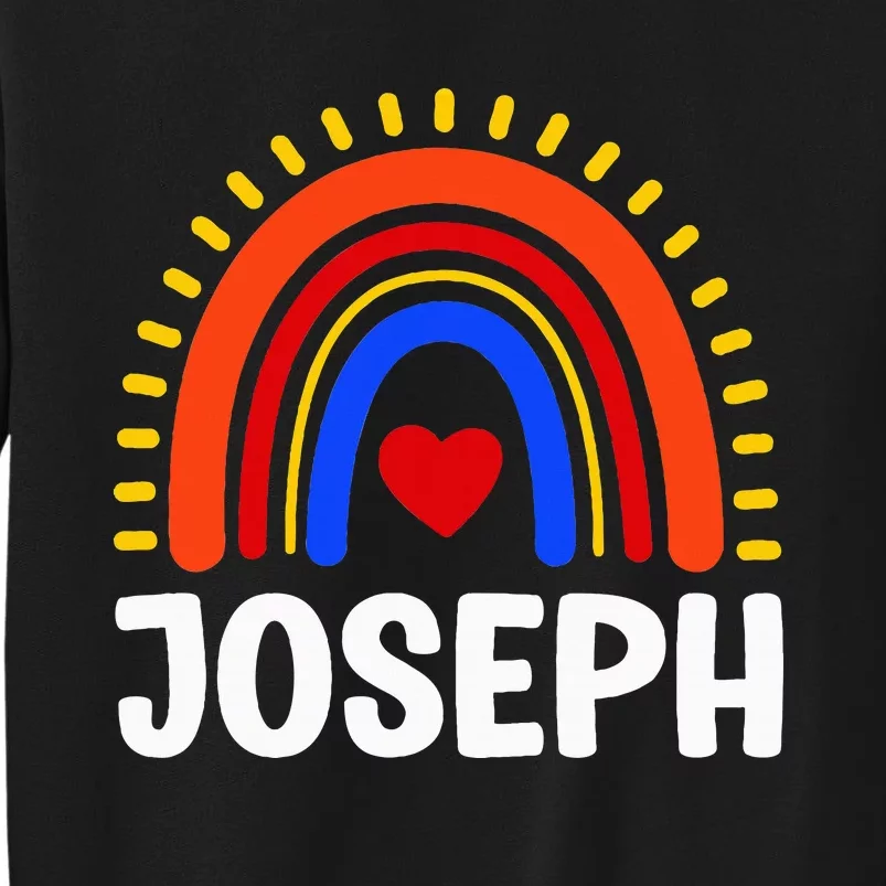 I Love Joseph Cute Joseph Rainbow Tall Sweatshirt