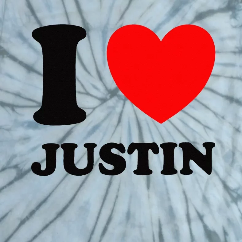 I Love Justin Tie-Dye T-Shirt