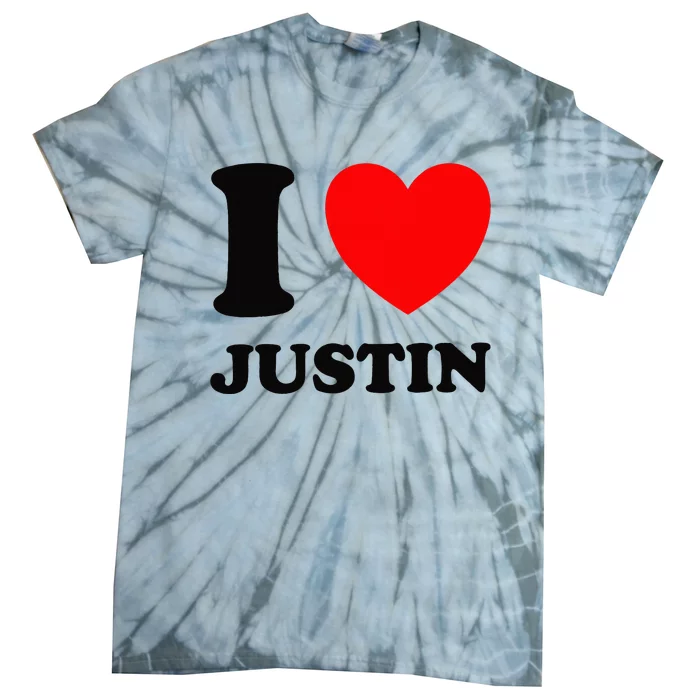 I Love Justin Tie-Dye T-Shirt