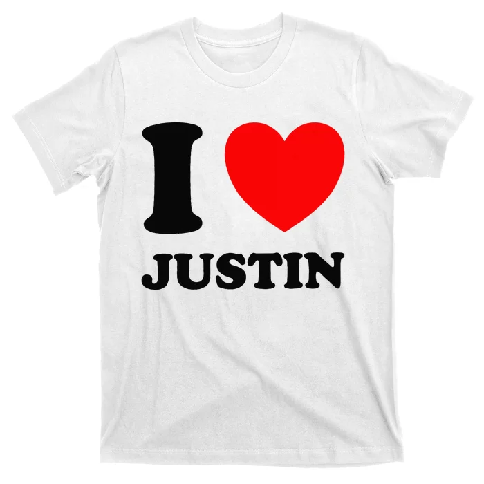 I Love Justin T-Shirt