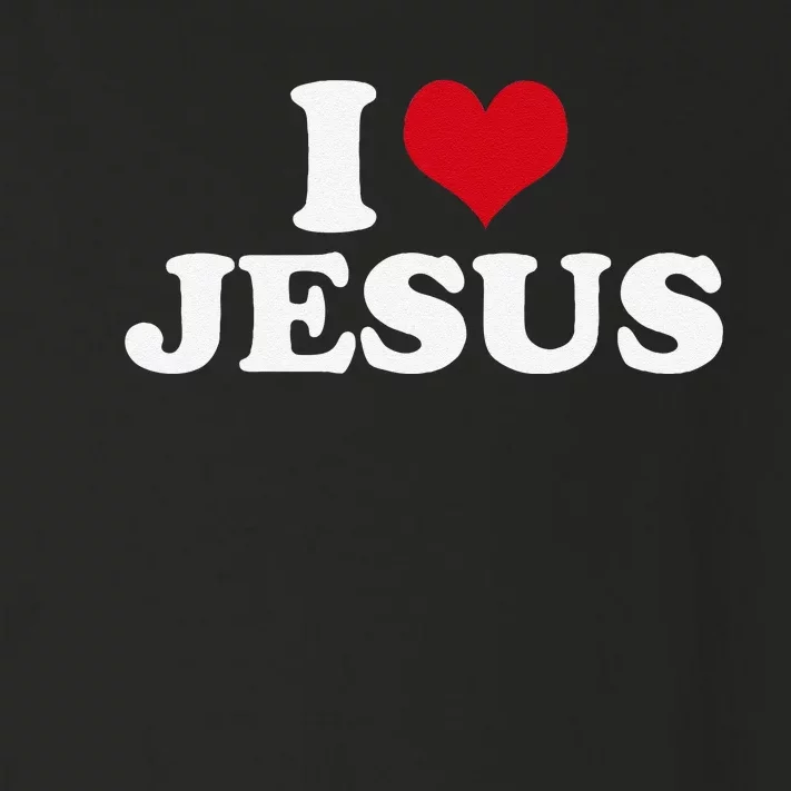 I Love Jesus I Heart Jesus Toddler Long Sleeve Shirt