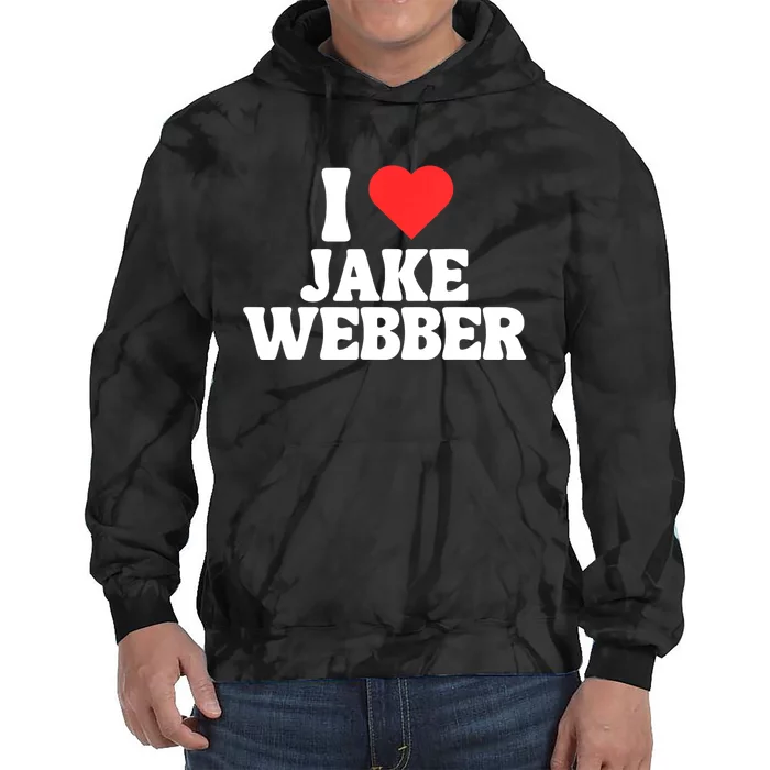 I Love Jake Webber I Heart Jake Webber Tie Dye Hoodie