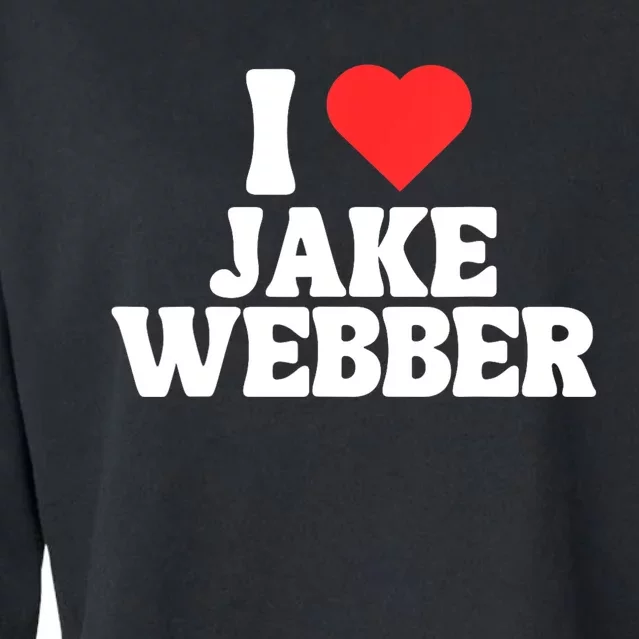 I Love Jake Webber I Heart Jake Webber Cropped Pullover Crew