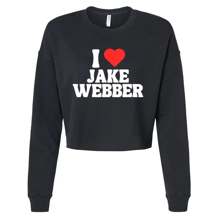 I Love Jake Webber I Heart Jake Webber Cropped Pullover Crew