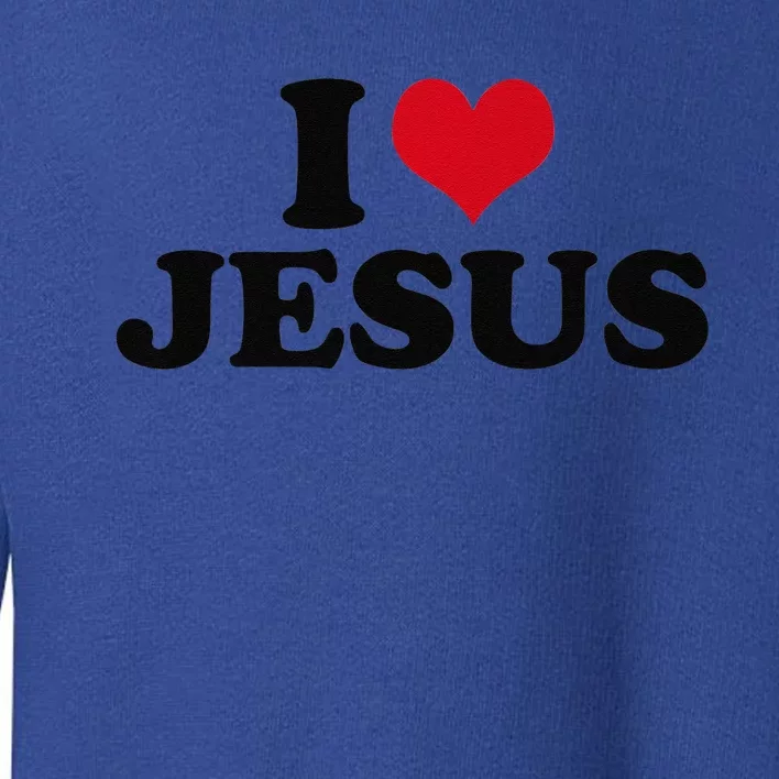 I Love Jesus Premium Toddler Sweatshirt