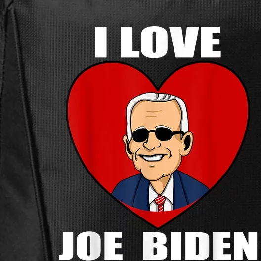 I Love Joe Biden Heart – Pro President Joe Biden City Backpack