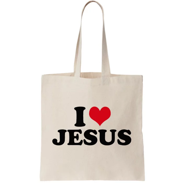 I Love Jesus Tote Bag