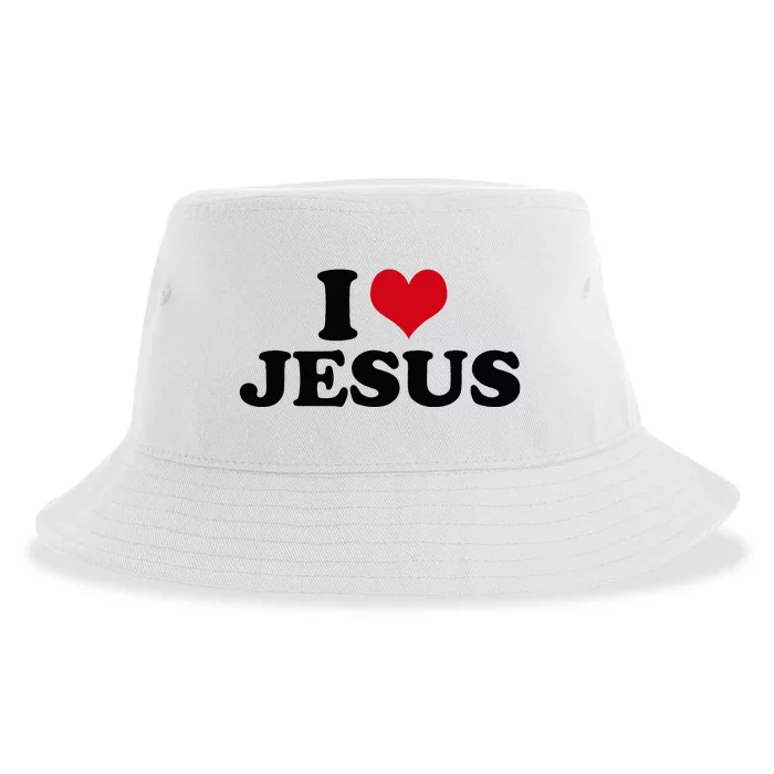 I Love Jesus Sustainable Bucket Hat