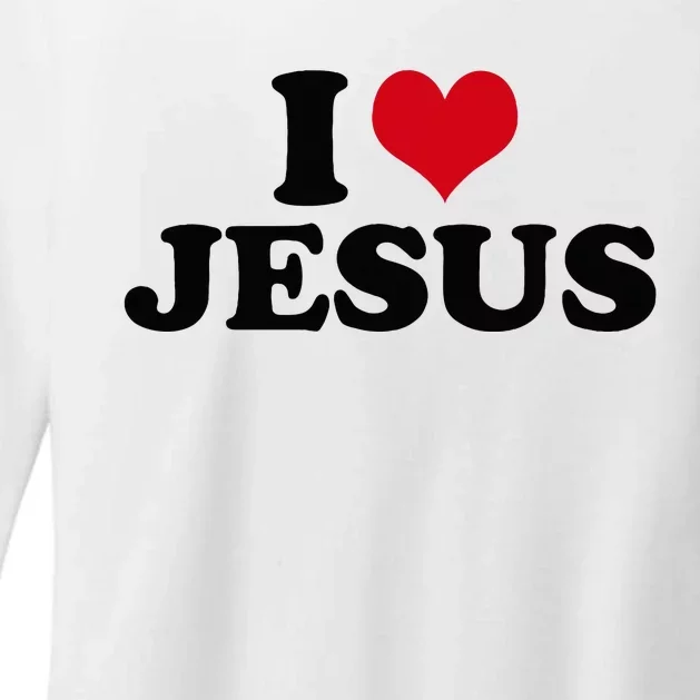 I Love Jesus Womens CVC Long Sleeve Shirt