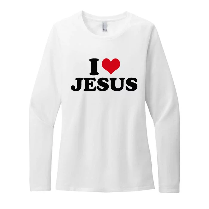 I Love Jesus Womens CVC Long Sleeve Shirt