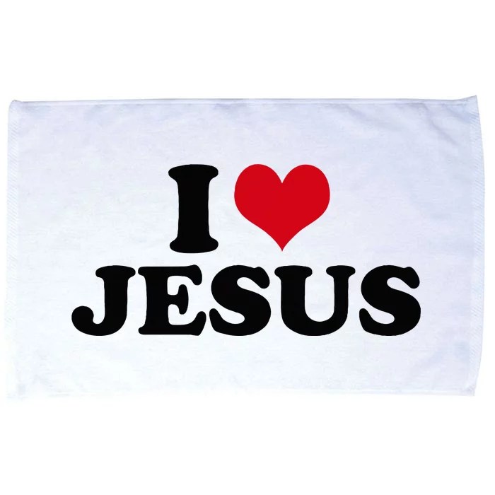 I Love Jesus Microfiber Hand Towel