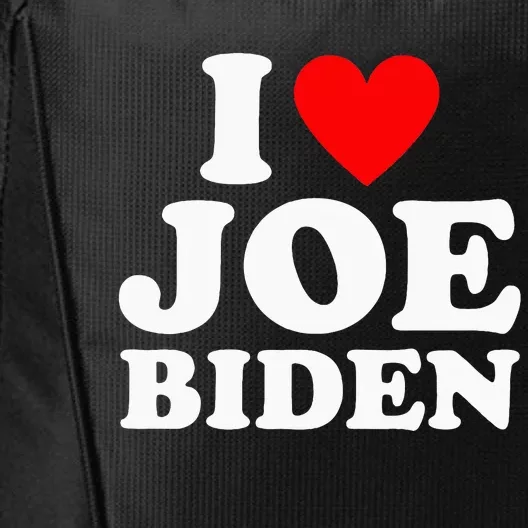 I Love Joe Biden Heart City Backpack