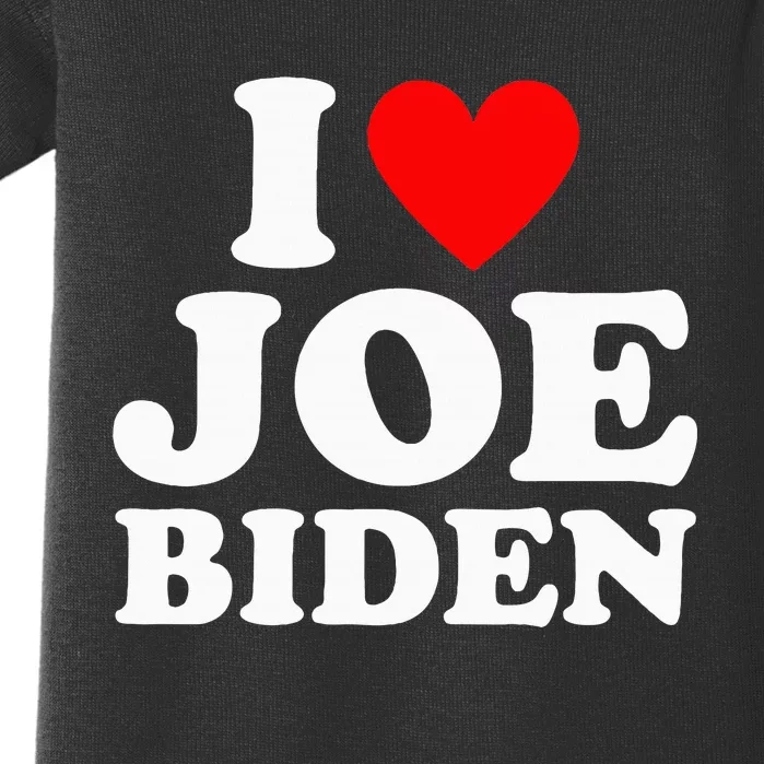 I Love Joe Biden Heart Baby Bodysuit