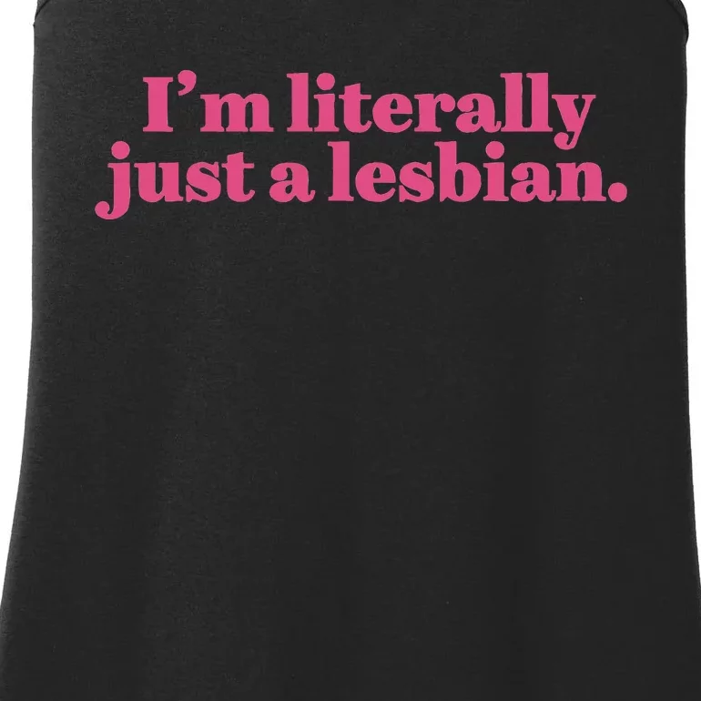 Im Literally Just A Lesbian Lgbt Bi Ladies Essential Tank