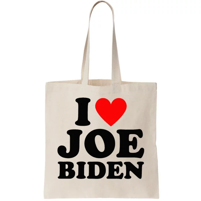 I Love Joe Biden Heart Gift Tote Bag