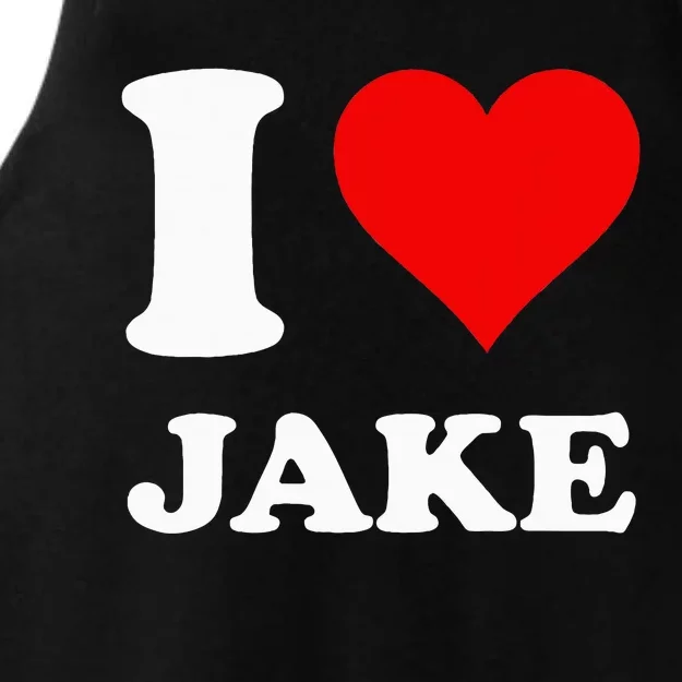 I Love Jake Ladies Tri-Blend Wicking Tank