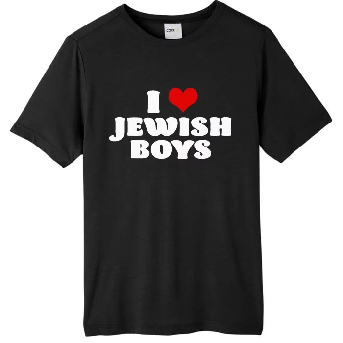 I Love Jewish Red Heart Hanukkah ChromaSoft Performance T-Shirt