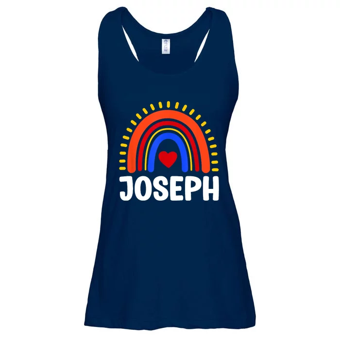 I Love Joseph Cute Joseph Rainbow Ladies Essential Flowy Tank