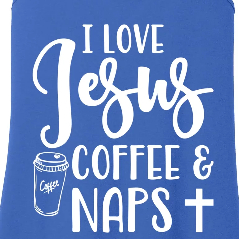 I Love Jesus Coffee And Naps Cute Funny Christian Gift Ladies Essential Tank